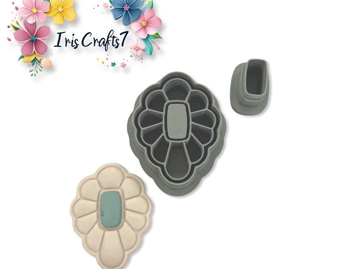 Oval Petal Polymer Clay Cutter Floral Earrings Jewelry Tool