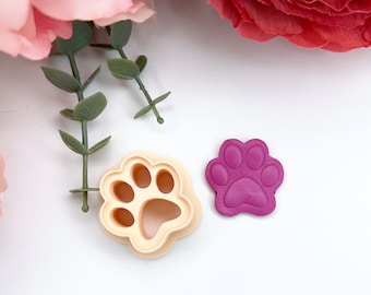 Clay cutters Dog paw 2| Polymer clay cutters| Ceramic tools| Jewellery tools| Clay tools