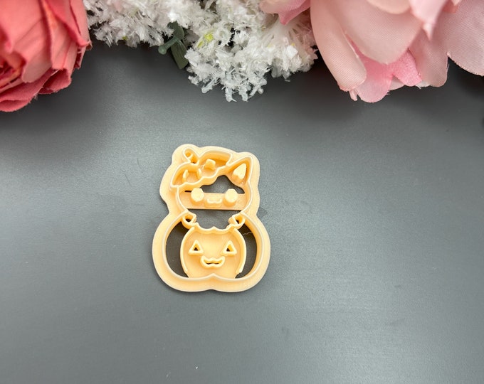 Clay cutters Cat Pumpkin 2_ Polymer clay cutters_ Ceramic cutters_ Jewellery tools_ Clay tools_ Halloween Jewellery