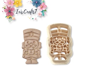 Chubby Nutcracker Polymer Clay Cutter for Christmas Earring Making, Craft & Jewellery Tools