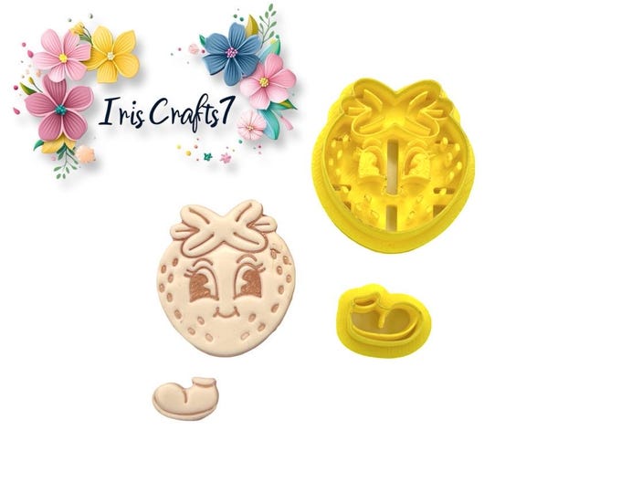 Cute Strawberry Polymer Clay Cutter - Earrings Making - Ceramic Tools