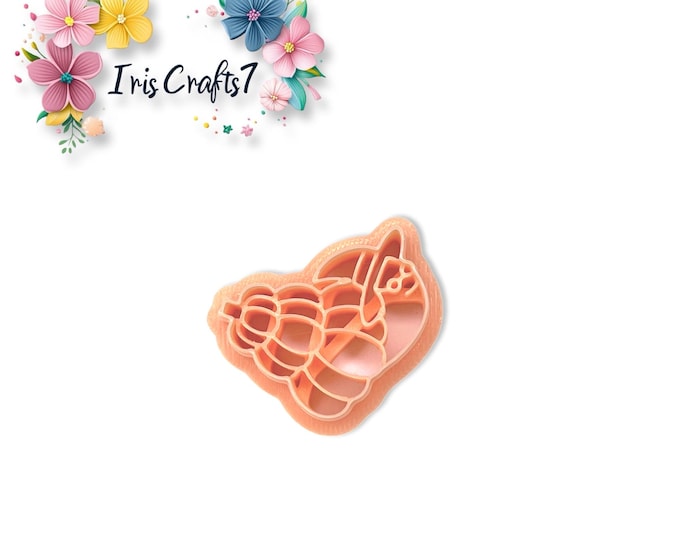 Snail with Pumpkin House Polymer Clay Cutter – Autumn Earring Making Tool – Cute Fall Cookie Cutter for DIY Jewelry
