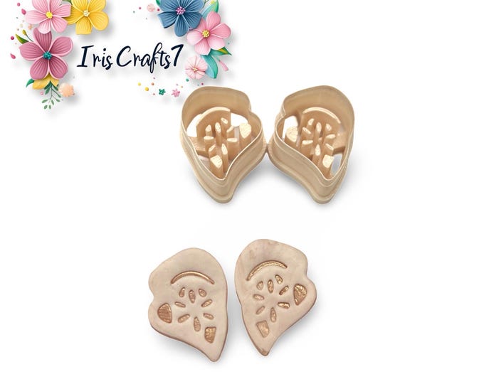 Polymer Clay Cutters Organic Earrings 1 - Ceramic Tools _Handmade Earrings