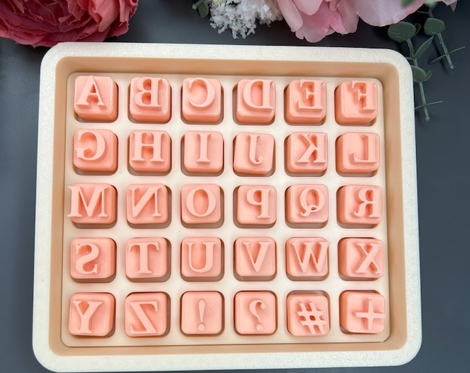 Alphabet Stamps 2_ Polymer Clay Cutters_ Earring Making_ Clay Tools