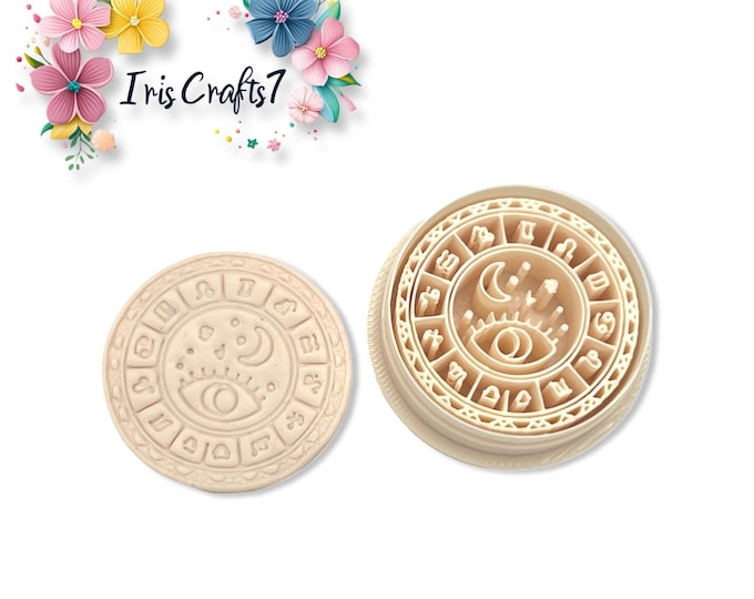 Astrology Polymer Clay Cutter – Celestial Zodiac Earring Tool – Mystical Clay Shape Cutter for DIY Jewellery Making