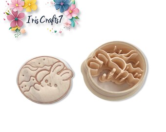 Donut Bunny Polymer Clay Cutter for Easter Earrings