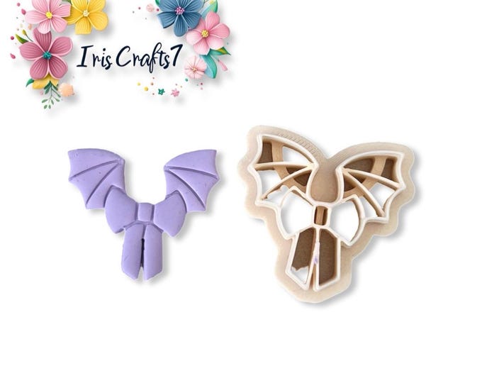 Bat Ribbon Polymer Clay Cutter - Ceramic tools - Earrings Making