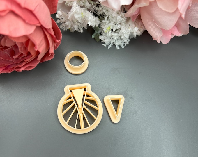 Earring 20 Clay Cutter Set with Precious Stone Design_ Handmade Jewellery_ Ceramic tools