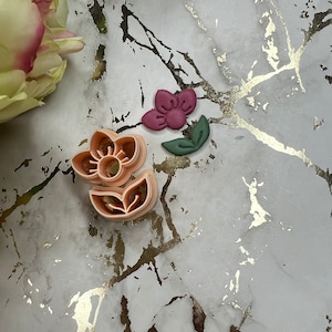 Clay Cutters Flower 7 – Polymer Clay Cutter for Floral Earrings, Jewellery Making Tools and Decorative DIY Craft Supplies