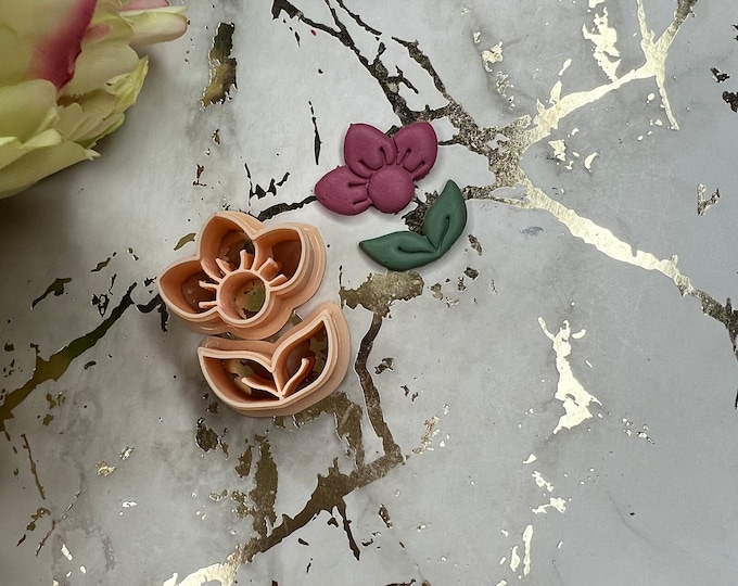 Clay cutters Flower 7| Polymer clay cutters| Clay tools| Earrings cutters| Jewellery tools| Ceramic cutters