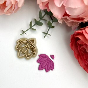 Ton Ausstecher Blume 20 - Polymer-Ton-Werkzeug für Ohrringe, Blumenschmuckherstellung & Bastelzubehör