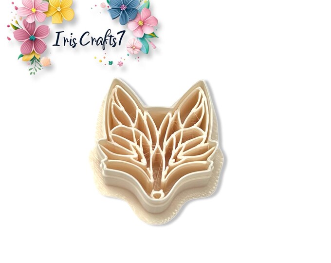 Geometric Fox Head Polymer Clay Cutter for Handmade Earring Making, Craft Tools