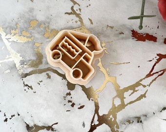 Ice Cream Truck Shape Polymer Clay Cutter for Earrings and Crafts Making