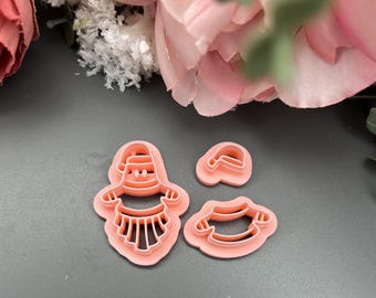 Ghost Santa Polymer Clay Cutter Christmas Halloween Earrings Tool