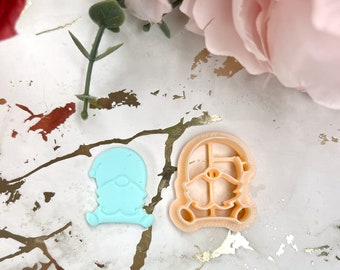 Christmas Gnome No 4 Polymer Clay Cutter for Earrings Jewelry Tool