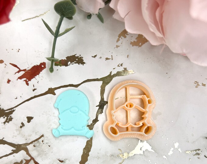 Clay cutters Christmas Gnome 4| Polymer clay cutter| Christmas earrings| Ceramic tools