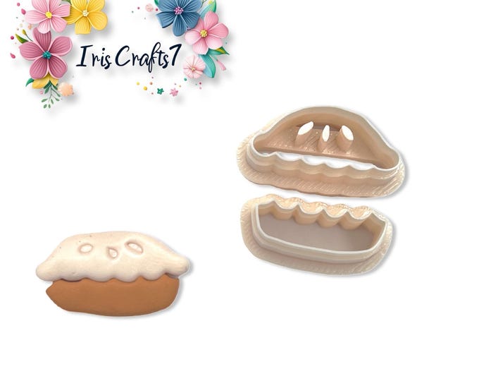 Pie Polymer Clay Cutter – Thanksgiving Dessert Earring Tool – Cute Tart Cookie Cutter for Fall Jewelry Making