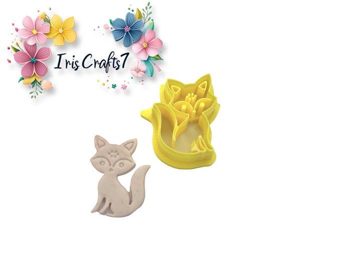 Fox 2 Polymer Clay Cutter - Handmade Earrings - Ceramic Tools