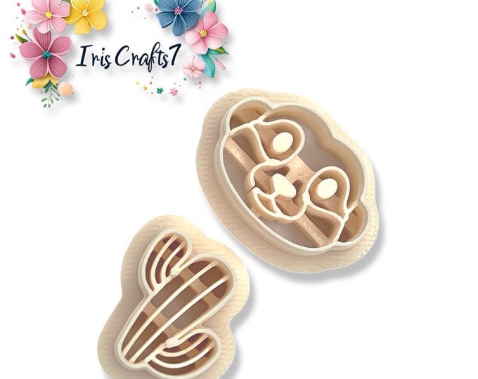 Meerkat Cactus Polymer Clay Cutter for Unique Earrings