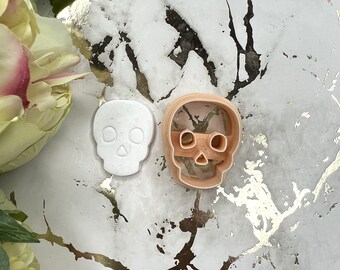 Clay cutters Halloween Skull 2| Polymer clay cutters| Clay tools| Earrings cutters| Jewellery tools| Ceramic cutters