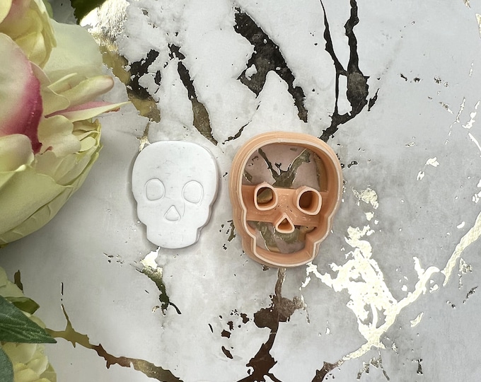 Clay cutters Halloween Skull 2| Polymer clay cutters| Clay tools| Earrings cutters| Jewellery tools| Ceramic cutters
