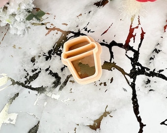 Coffee cup polymer clay cutter