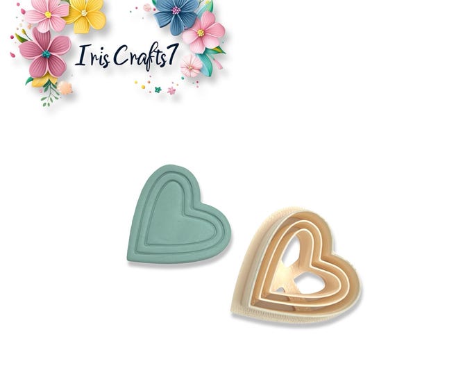 Heart No 2 Polymer Clay Cutter for Earrings Jewelry Tool