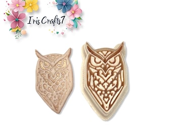 Owl no. 12 Polymer Clay Cutter for Handmade Earring Making, Craft Tools