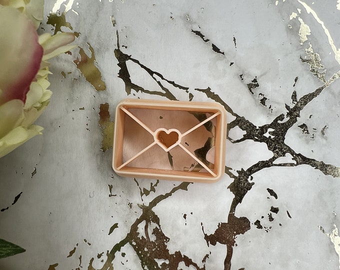 Love envelope 2 polymer clay cutter / earrings cutter