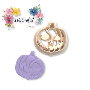 Pumpkin Jack Polymer Clay Cutter - Ceramic tools - Halloween Earrings Making
