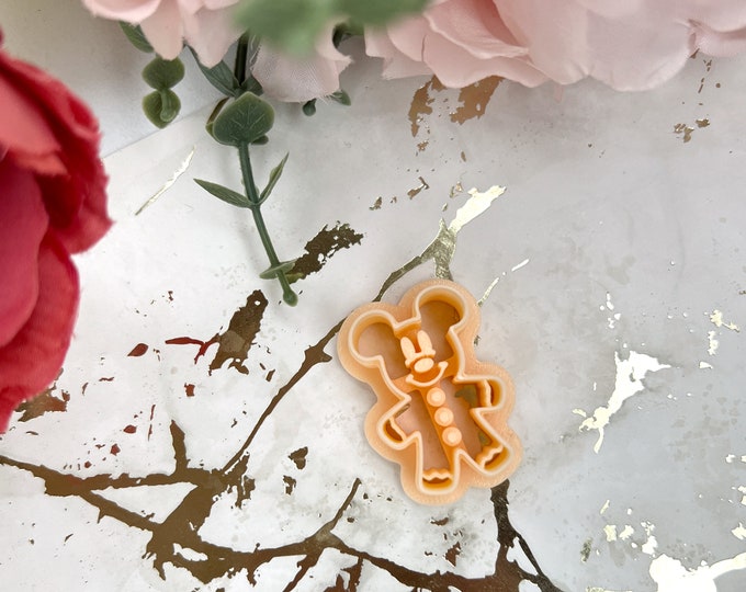 Clay cutters Mouse Gingerbread| Christmas earrings| Polymer clay cutters| Ceramic tools