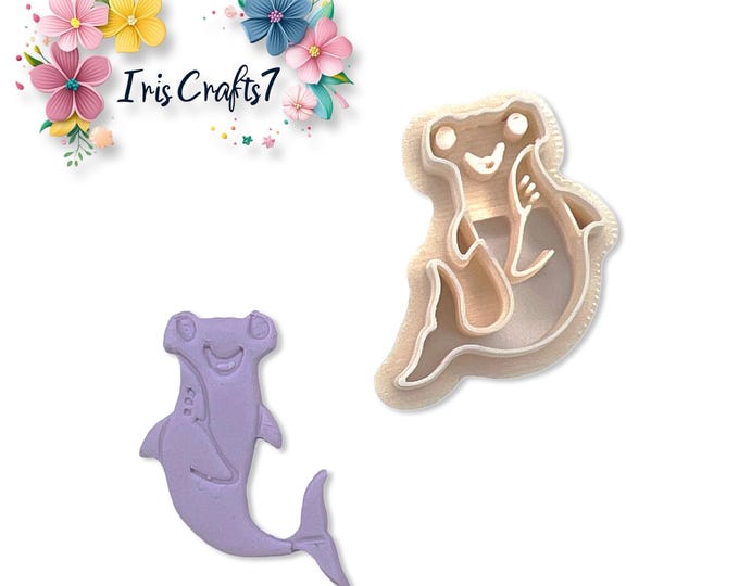 Shark Clay Cutter - Hammerhead Shark 2 Design Ceramic Clay Tool for Pottery & Sculpting Fun, Unique Art Supply Gift for Artists