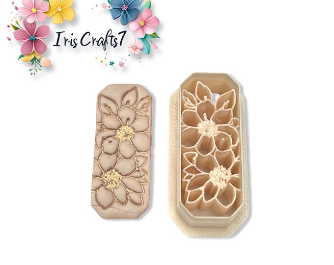 Floral Tags Polymer Clay Cutter for Handmade Earring Making, Craft Tools