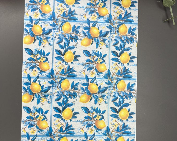 Lemons 4 image transfer paper_ Clay tools_ Polymer clay transfer_ Magic transfer paper