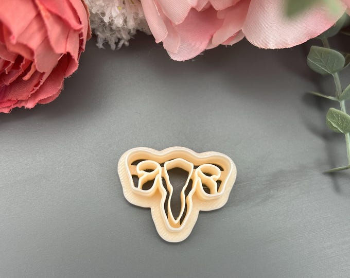 Uterus Polymer Clay cutter_ Handmade Jewellery_ Ceramic Tools_ Silver Clay