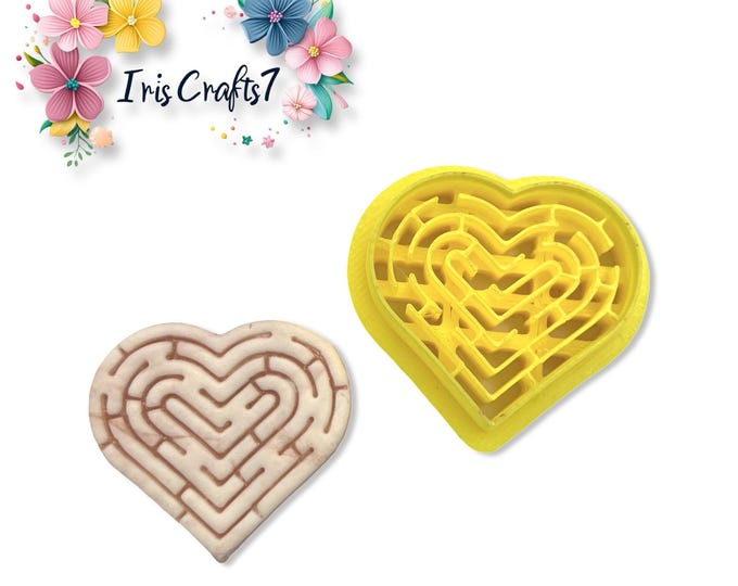 Heart Maze Polymer Clay Cutter for Valentine Earrings Jewelry Tool