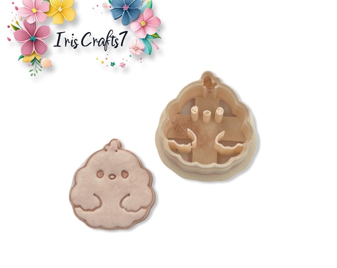 Cloud Chick Polymer Clay Cutter for Easter Earrings