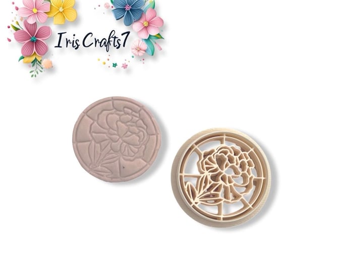 Floral Circle Polymer Clay Cutters - Earring Making - Ceramic Tools