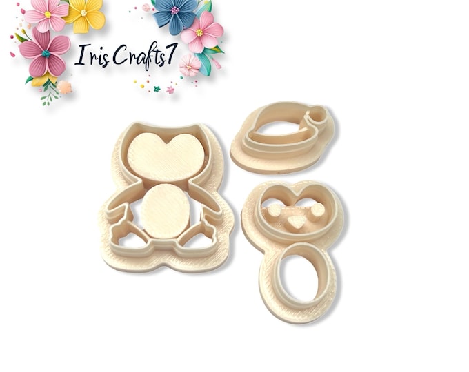 Penguin Set Polymer Clay Cutters for Christmas Earring Making, Jewellery Tools