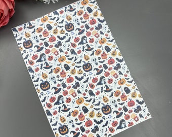 Halloween Image no. 4Transfer Paper for Polymer Clay Crafts, Water Soluble