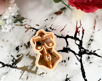 Woman body 3 polymer clay cutter