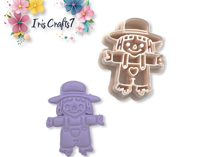 Scarecrow 4 Polymer Clay Cutter - Halloween Earrings