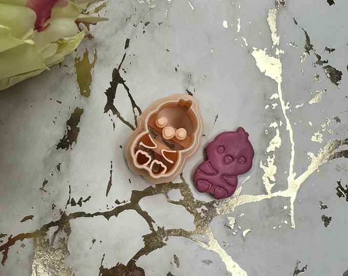 Easter chick polymer clay cutter