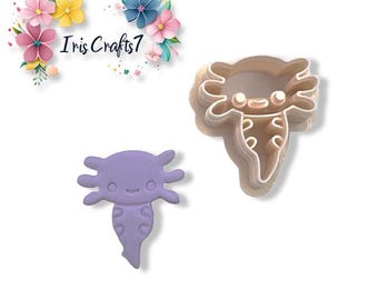 Axolotl 2 Polymer Clay Cutter - Ceramic tools - Earrings Making