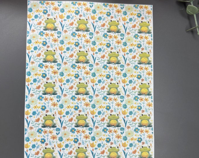 Frog 2 image transfer paper_ Clay tools_ Polymer clay transfer_ Magic transfer paper