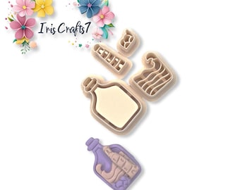 Lighthouse in a Sea Bottle  Polymer Clay Cutter: Earring Making