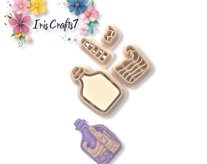 Sea Bottle Lighthouse Polymer Clay Cutter - Ceramic Tools - Earring Making
