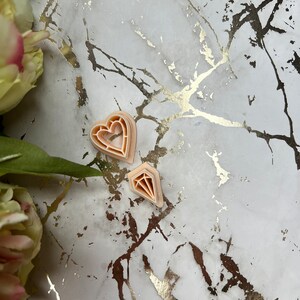 Valentine combo 2 polymer clay cutter