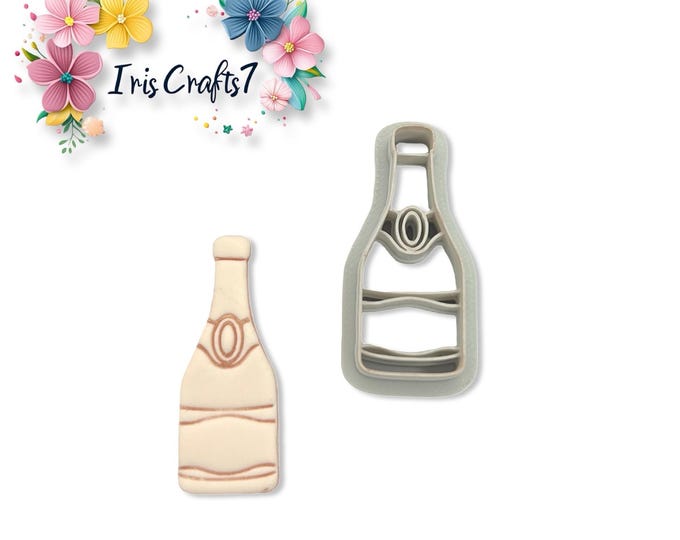 Champagne Bottle Polymer Clay Cutter Valentine Earrings Jewelry Tool