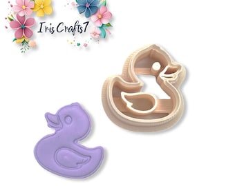 Handmade Earrings Tool – Rubber Duck 2 Clay Cutter for DIY Earring Making – Fun Jewelry Mold for Polymer Craft Lovers